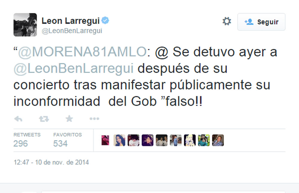 Desmintió la versión 